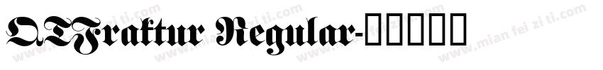 QTFraktur Regular字体转换